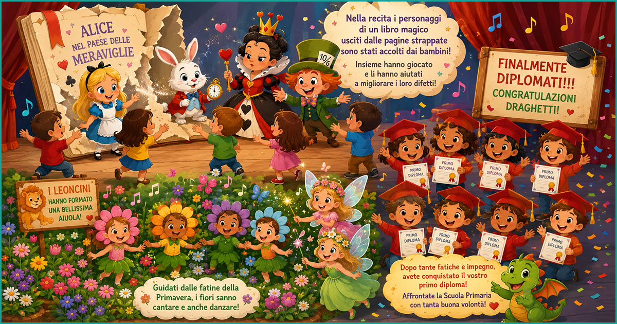 Con Pilù e Alice nel Giardino delle Meraviglie
